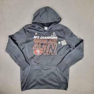 Nike San Francisco 49ers Sweatshirt Mens Large NFC Conference Champions Hoodie